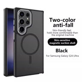 For Samsung Two-tone Skin-sensitive Magnetic Suction Phone Case