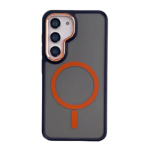 For Samsung Two-tone Skin-sensitive Magnetic Suction Phone Case