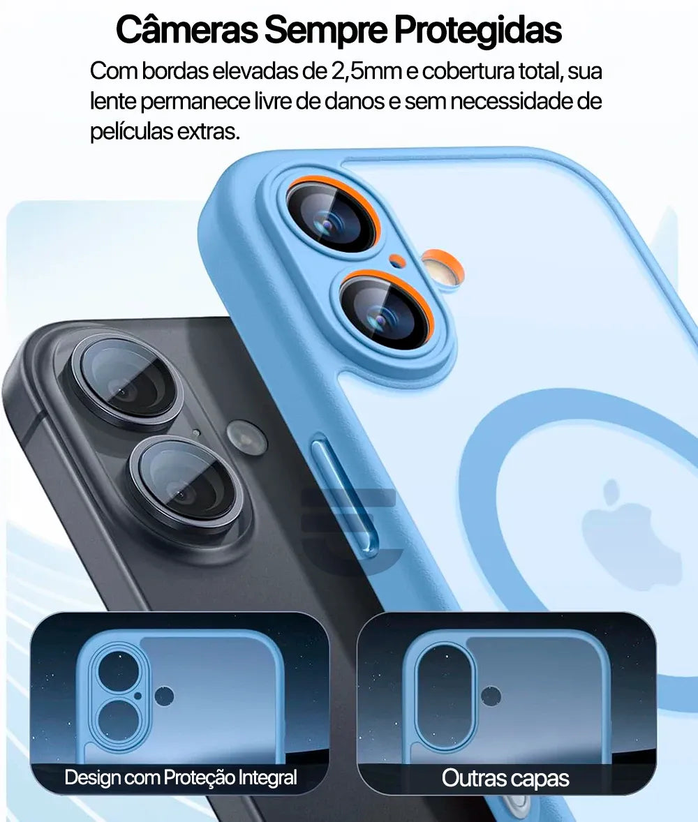 Capa para iPhone Translúcida com MagSafe